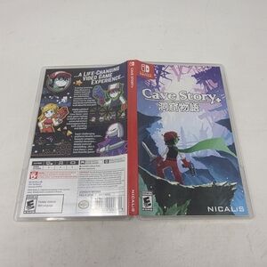 Cave Story+ Nintendo Switch 2017 Complete CIB Case Manual Soundtrack TESTED
